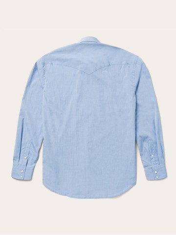 Blue End On End Solid Shirt