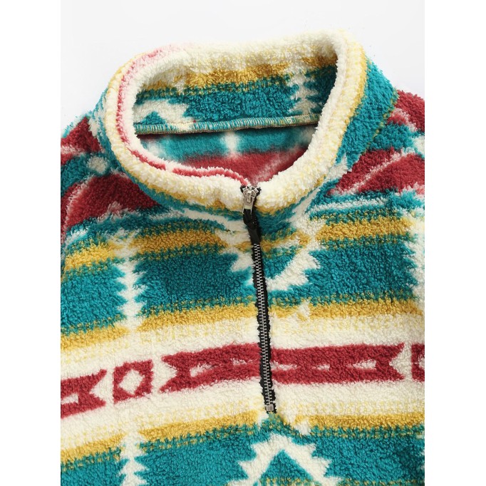 Colorful Zip Sweatshirt