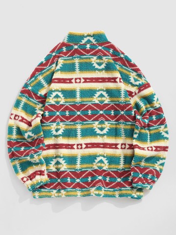 Colorful Zip Sweatshirt