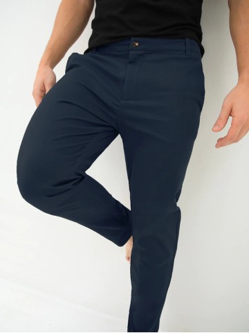 Men's Blue Stretch Twill Pants