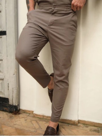 Men's casual brown pants