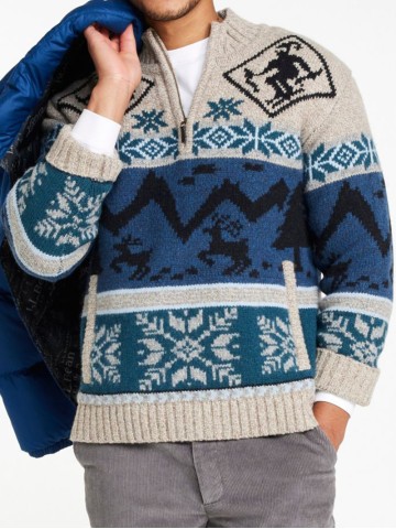 Men's Classic Shredded Wool Sweater